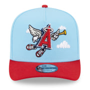 New Era Los Angeles Angels Cartoon 9FIFTY A-Frame Snapback Hat front view