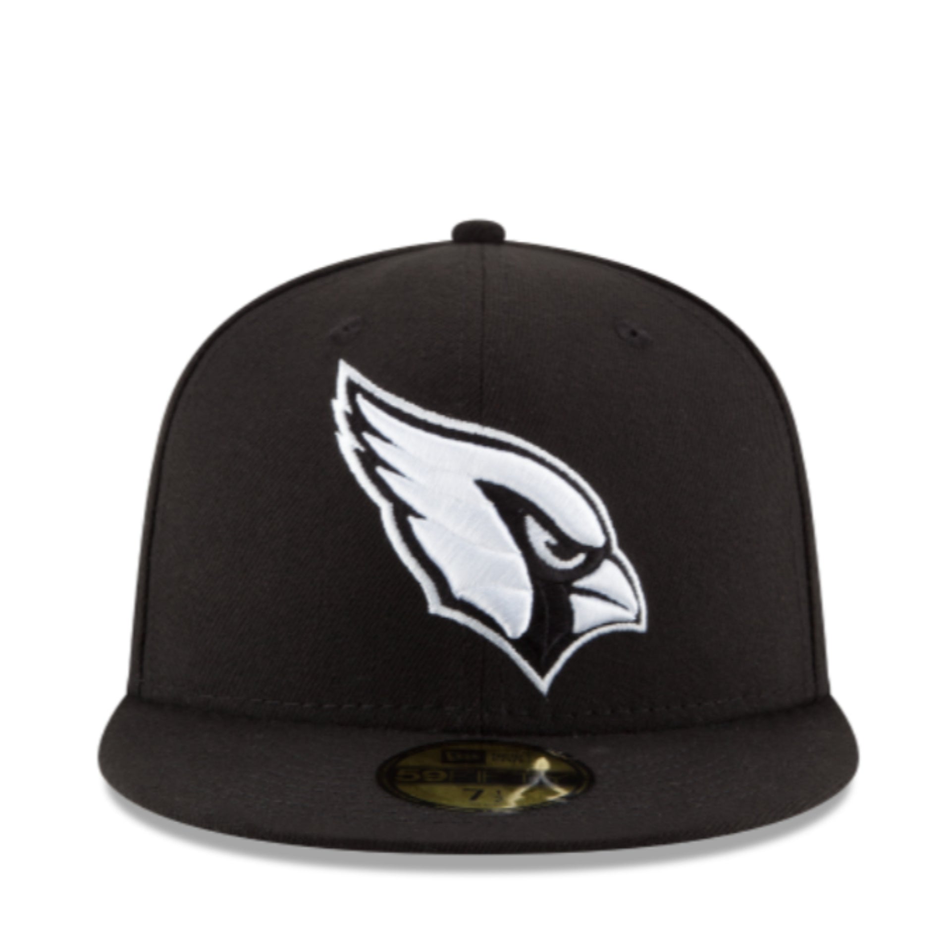 New Era Arizona Cardinals Black and White 59FIFTY Fitted Hat front view