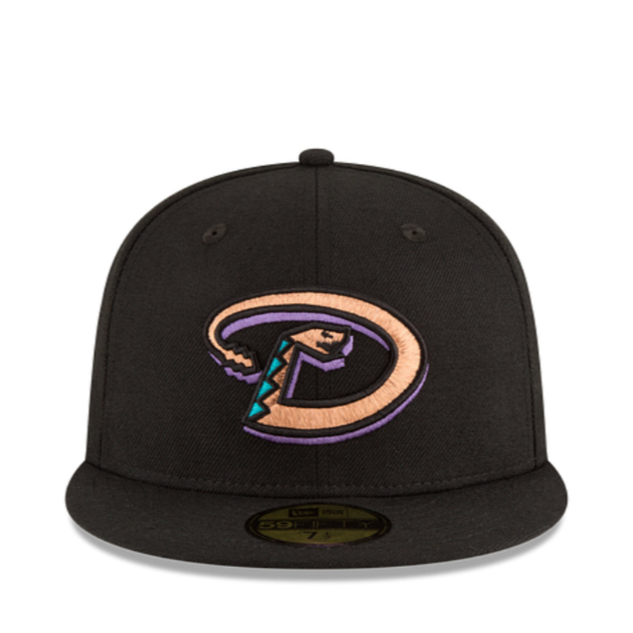 New Era Arizona Diamondbacks Black 59FIFTY Fitted Hat 2001 World Series front view