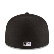 Back View of New Era Arizona Diamondbacks 2001 World Series Black 59Fifty Fitted Hat