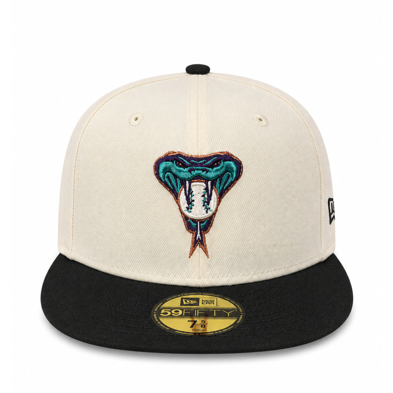 New Era Arizona Diamondbacks Chrome Black 59FIFTY Fitted Hat front view