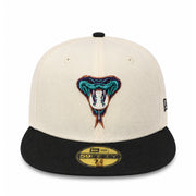 New Era Arizona Diamondbacks Chrome Black 59FIFTY Fitted Hat front view