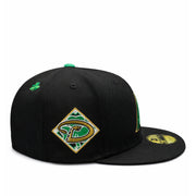 New Era Arizona Diamondbacks Saint Patrick's Day Black 59FIFTY Fitted Hat side view