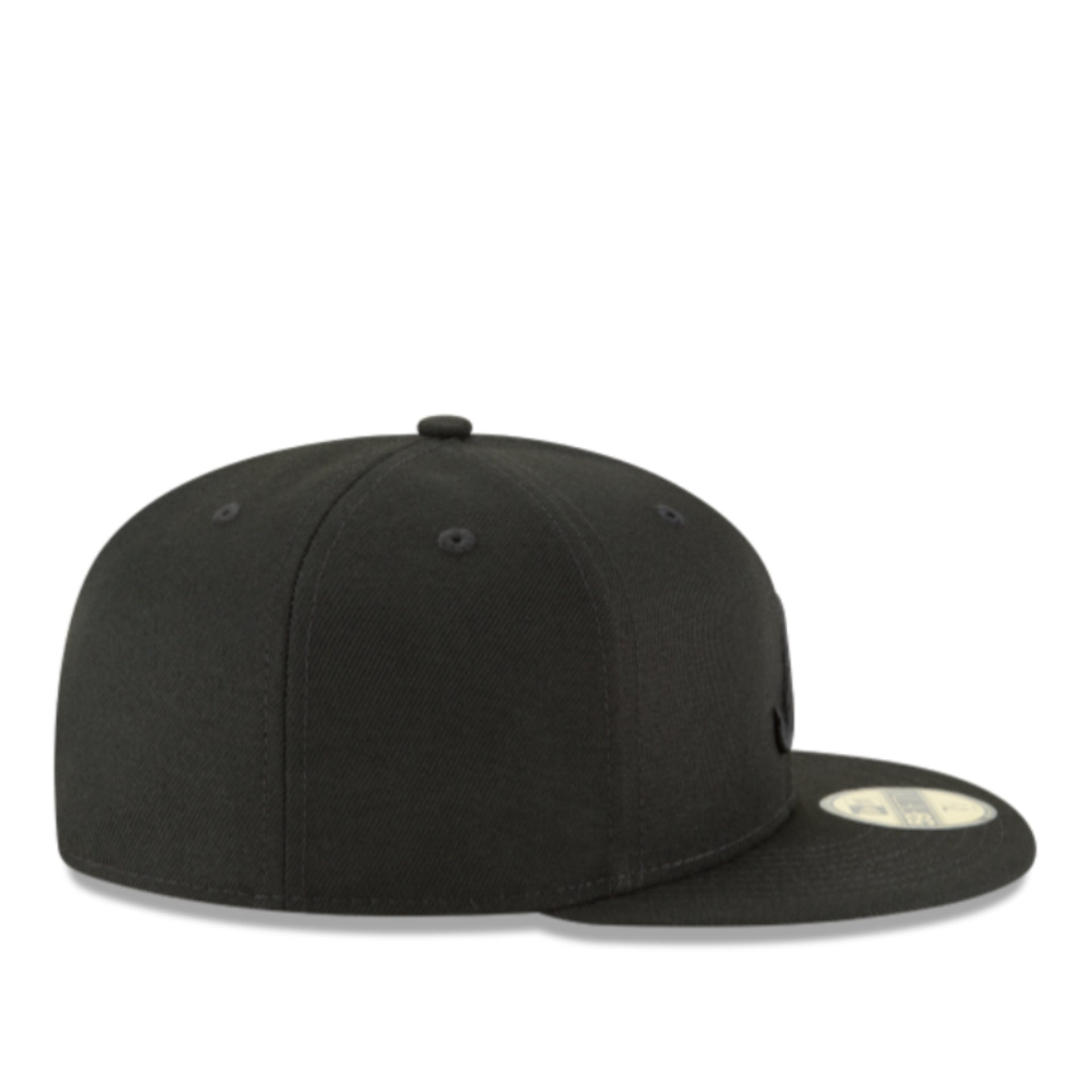 New Era Atlanta Braves Black on Black 59FIFTY Fitted Hat ight side view