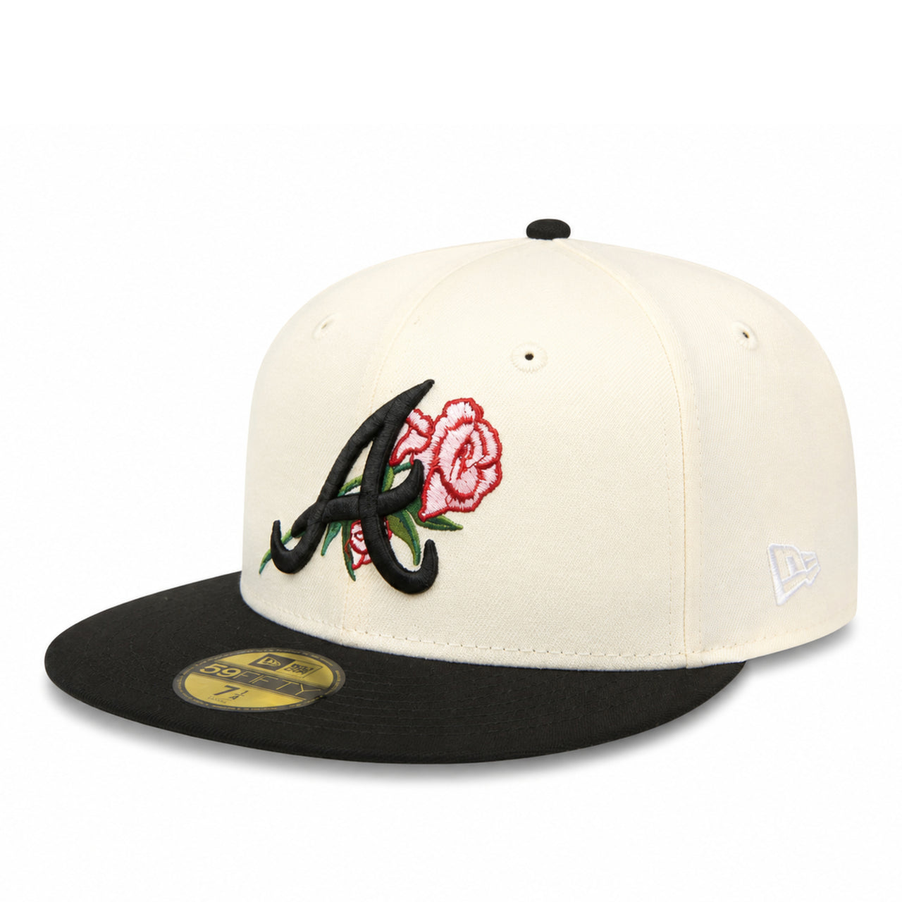 New Era Atlanta Braves Rose All Star Game 59FIFTY Fitted Hat Chrome Black
