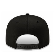 New Era Atlanta Braves Black White 9FIFTY Snapback Hat back view