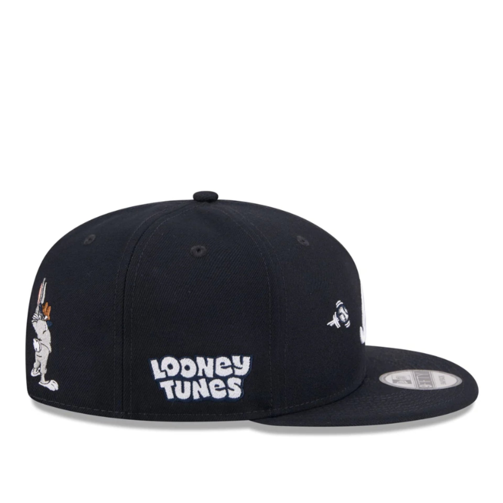 Black cap with 'Looney Tunes' logo on a white background