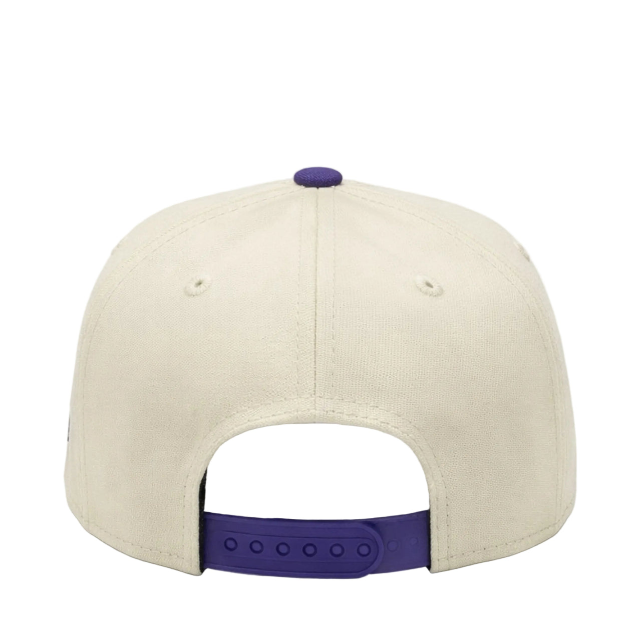 New Era Atlanta Braves Chrome Purple A-Frame 9FORTY Snapback Hat back view