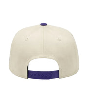 New Era Atlanta Braves Chrome Purple A-Frame 9FORTY Snapback Hat back view
