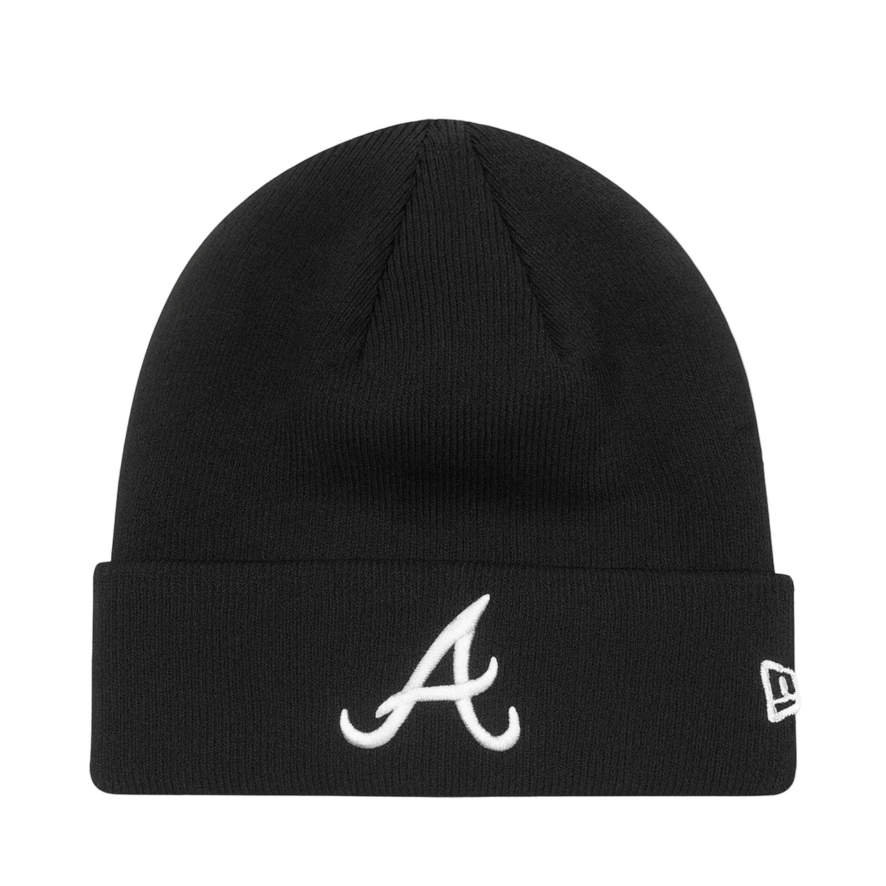 New Era Atlanta Braves Black Men's Cuff Knit Beanie