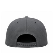 New Era Atlanta Braves Graphite 9FIFTY Snapback Hat back view
