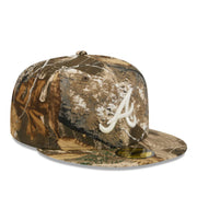 New Era Atlanta Braves Real Tree 59FIFTY Fitted Hat front right view