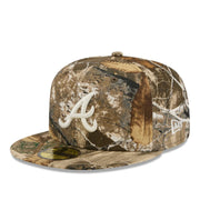 New Era Atlanta Braves Real Tree 59FIFTY Fitted Hat angle view