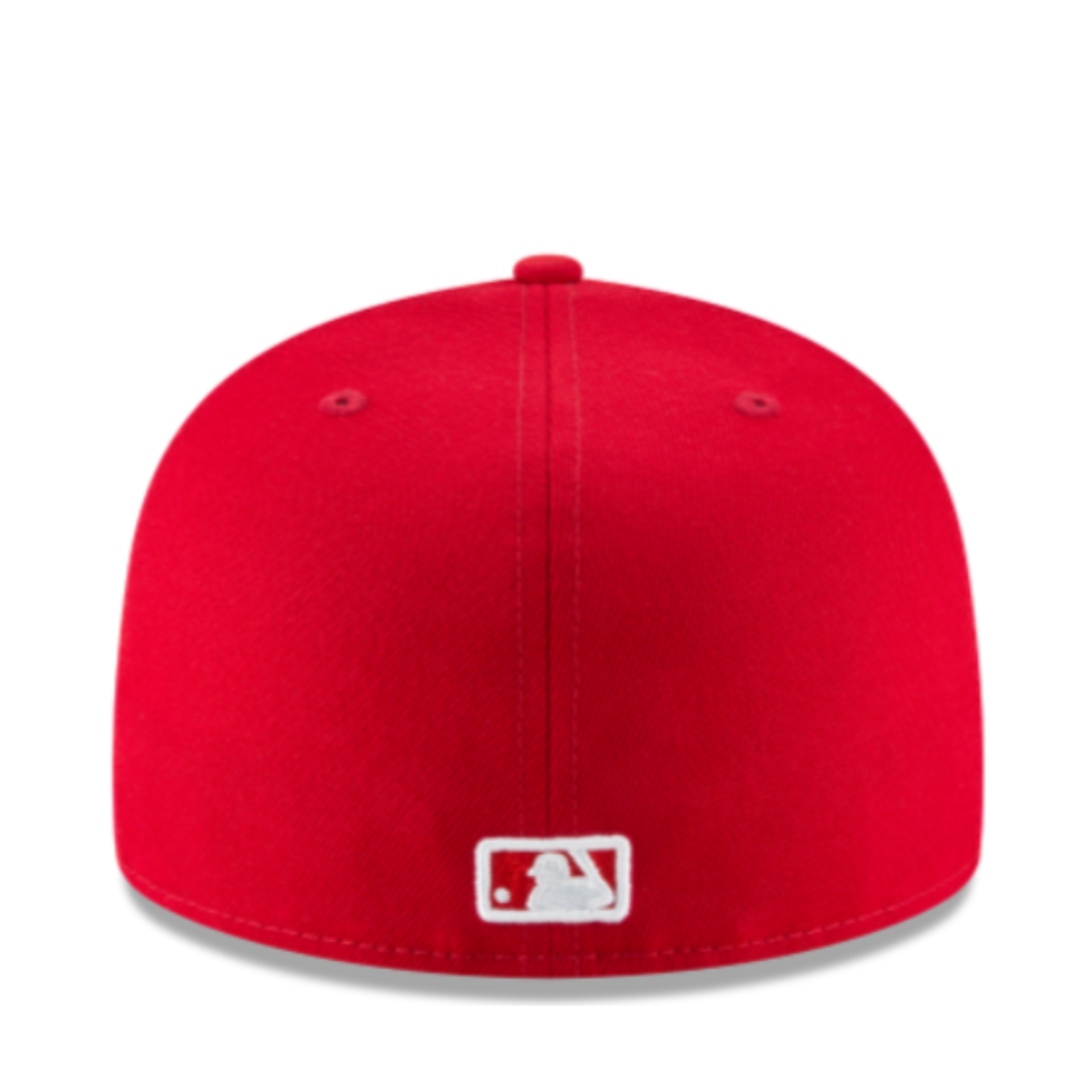Back View of New Era Atlanta Braves Red White 59FIFTY Fitted Hat
