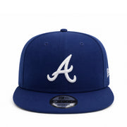 New Era Atlanta Braves Royal Blue 9FIFTY Snapback Hat front view