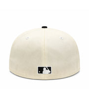 New Era Atlanta Braves Tomahawks 59FIFTY Fitted Hat Chrome Black back view