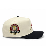 Side patch detail of New Era Atlanta Braves USA 250th Anniversary 9FIFTY A-Frame snapback hat