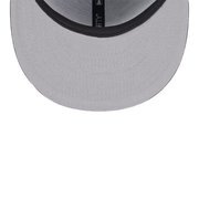 New Era NFL Baltimore Ravens Black 9FIFTY Snapback Hat gray under visor view