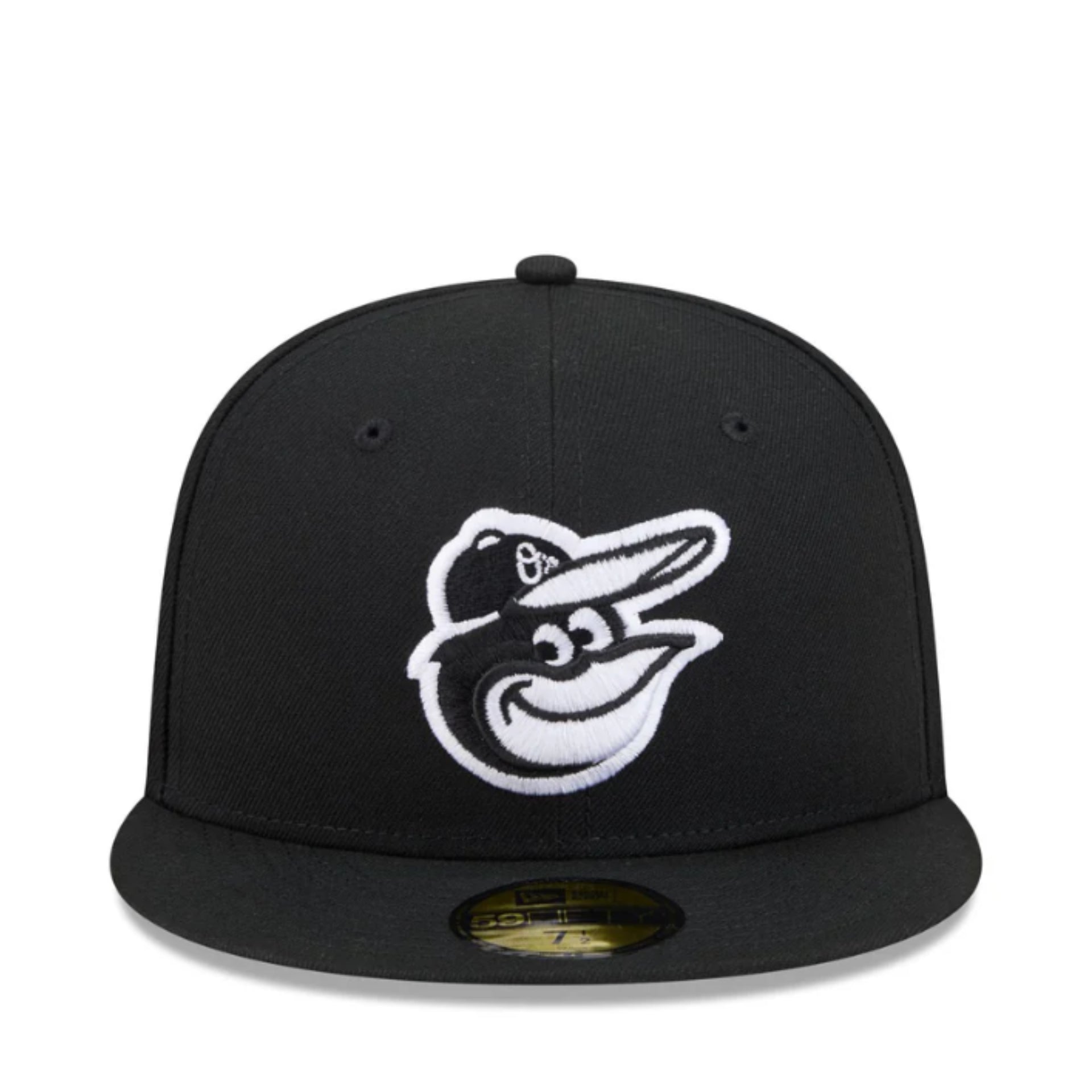 New Era Baltimore Orioles Black 59FIFTY Fitted Hat front view