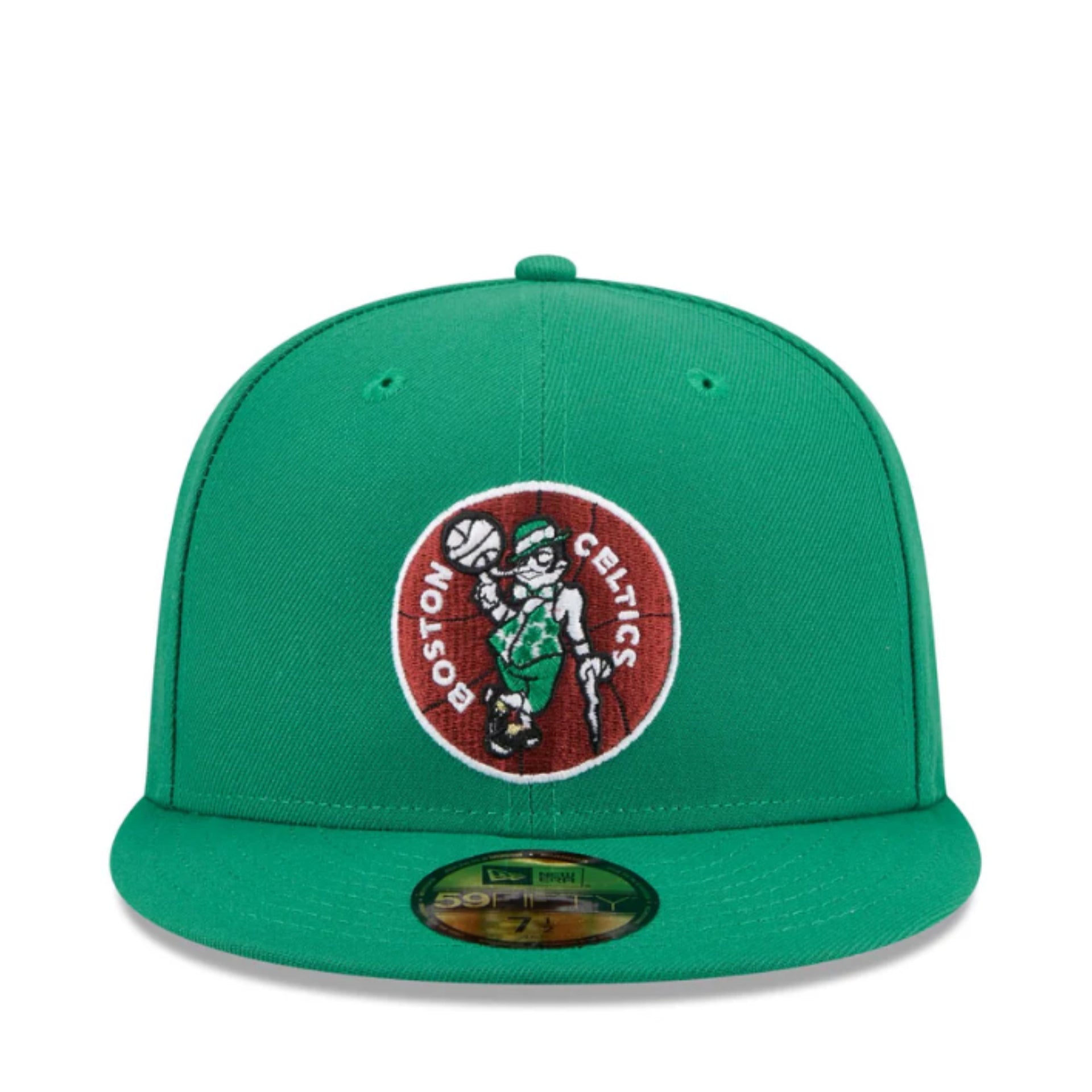 New Era Boston Celtics 1968-1977 Hardwood Classics Sidepatch 59FIFTY Fitted Hat front view