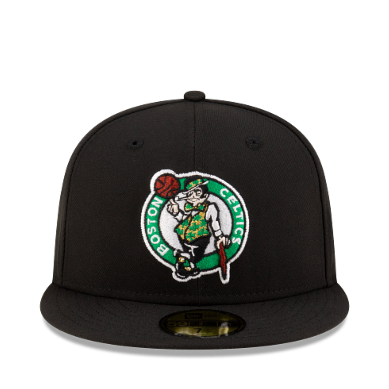 New Era Boston Celtics Black 59FIFTY Fitted Hat front view