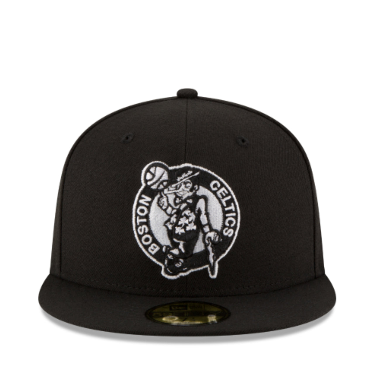 New Era NBA Boston Celtics 59FIFTY Fitted Hat - Black White front view