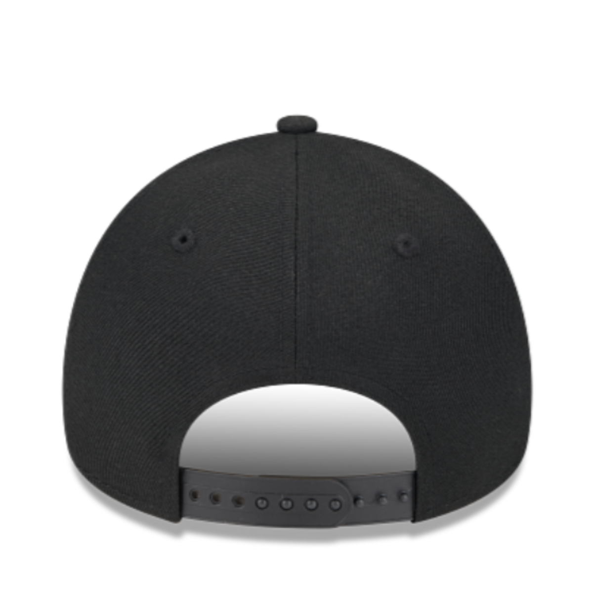 New Era Boston Red Sox Black on Black A-Frame 9FORTY Snapback Hat back view