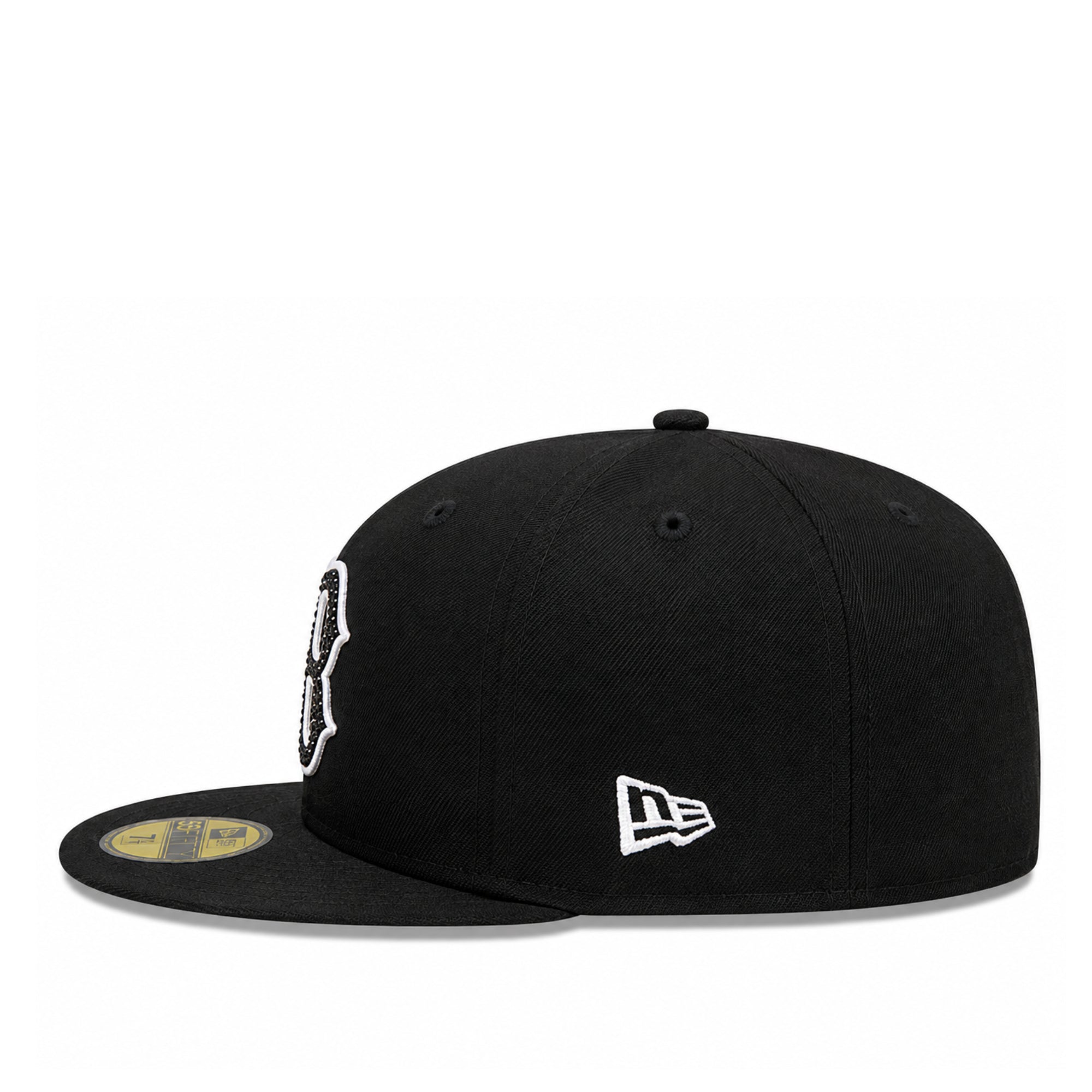 New Era Boston Red Sox Rhinestone Badge 59FIFTY Fitted Hat Black