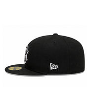 Black baseball cap with New Era logo on a white background