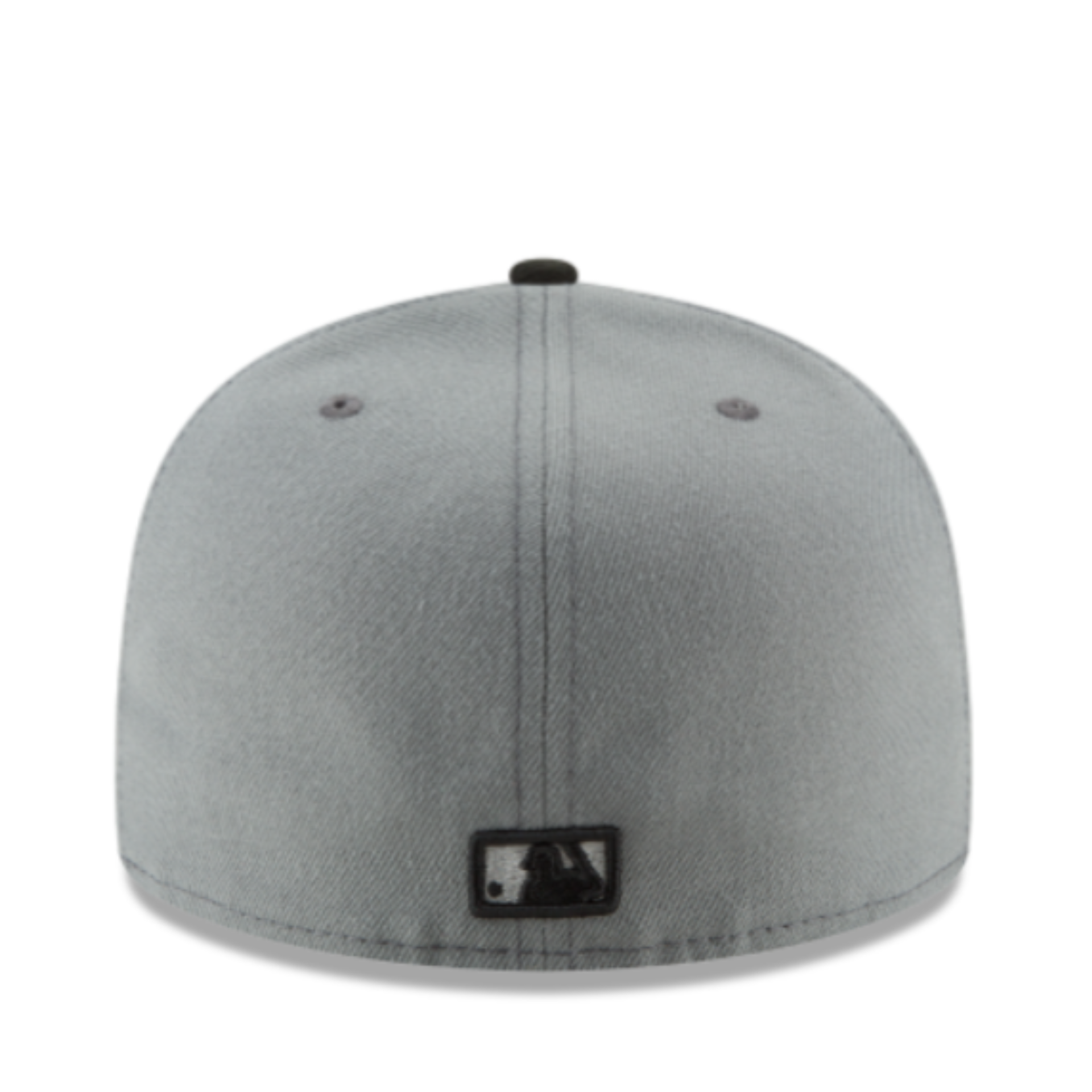 Back View of New Era Boston Red Sox Charcoal Black 2 Tone 59FIFTY Fitted Hat