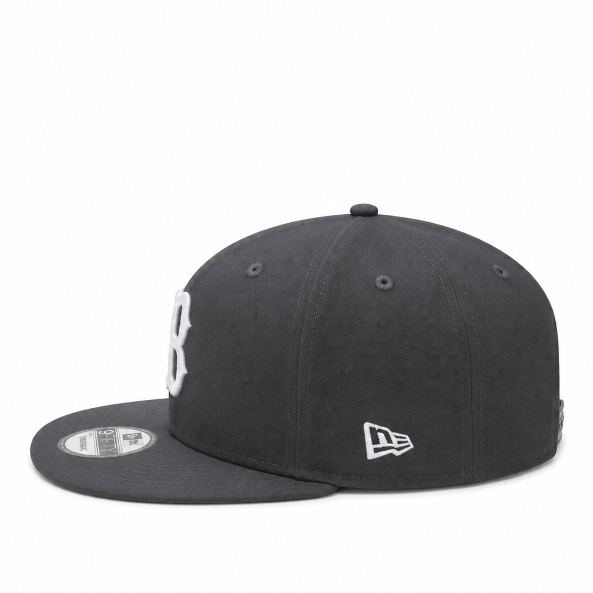 New Era Boston Red Sox 9FIFTY Snapback Hat - Dark Gray side view