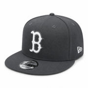 New Era Boston Red Sox 9FIFTY Snapback Hat - Dark Gray front left view