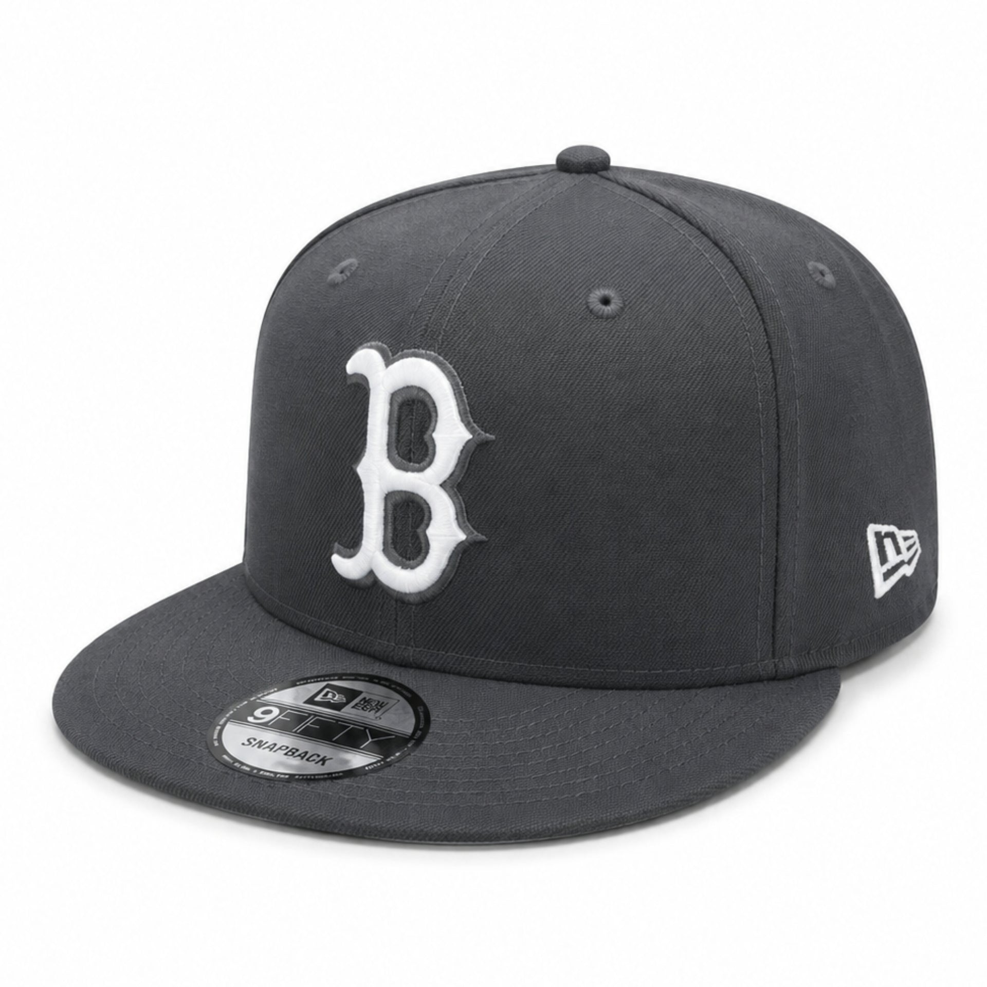 New Era Boston Red Sox 9FIFTY Snapback Hat - Dark Gray front left view