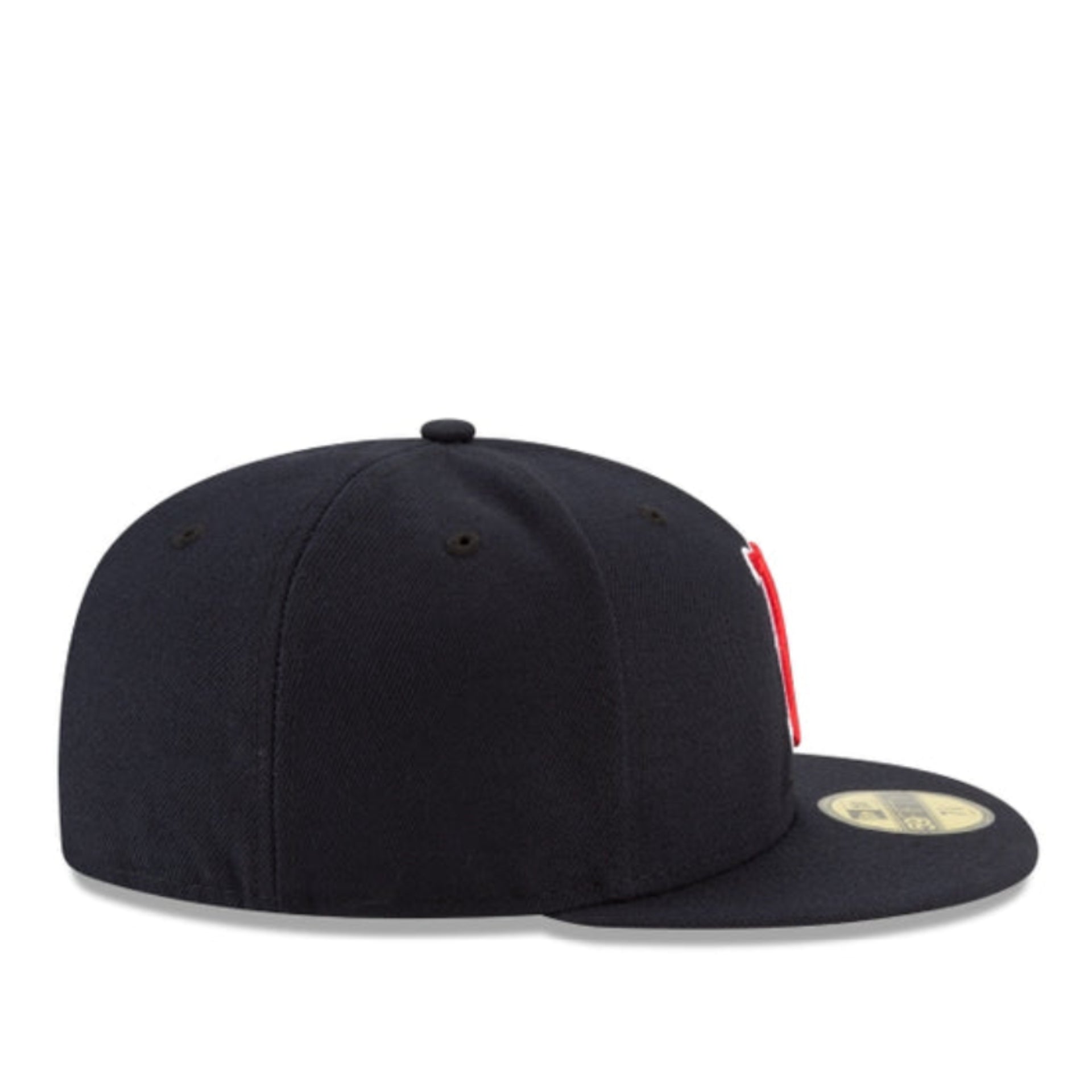 New Era Boston Red Sox On-Field 59FIFTY Fitted Hat – Navy Red Logo right side view