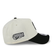 New Era Boston Red Sox Upside Down Chrome Black 9FORTY A-Frame Snapback Hat right side view
