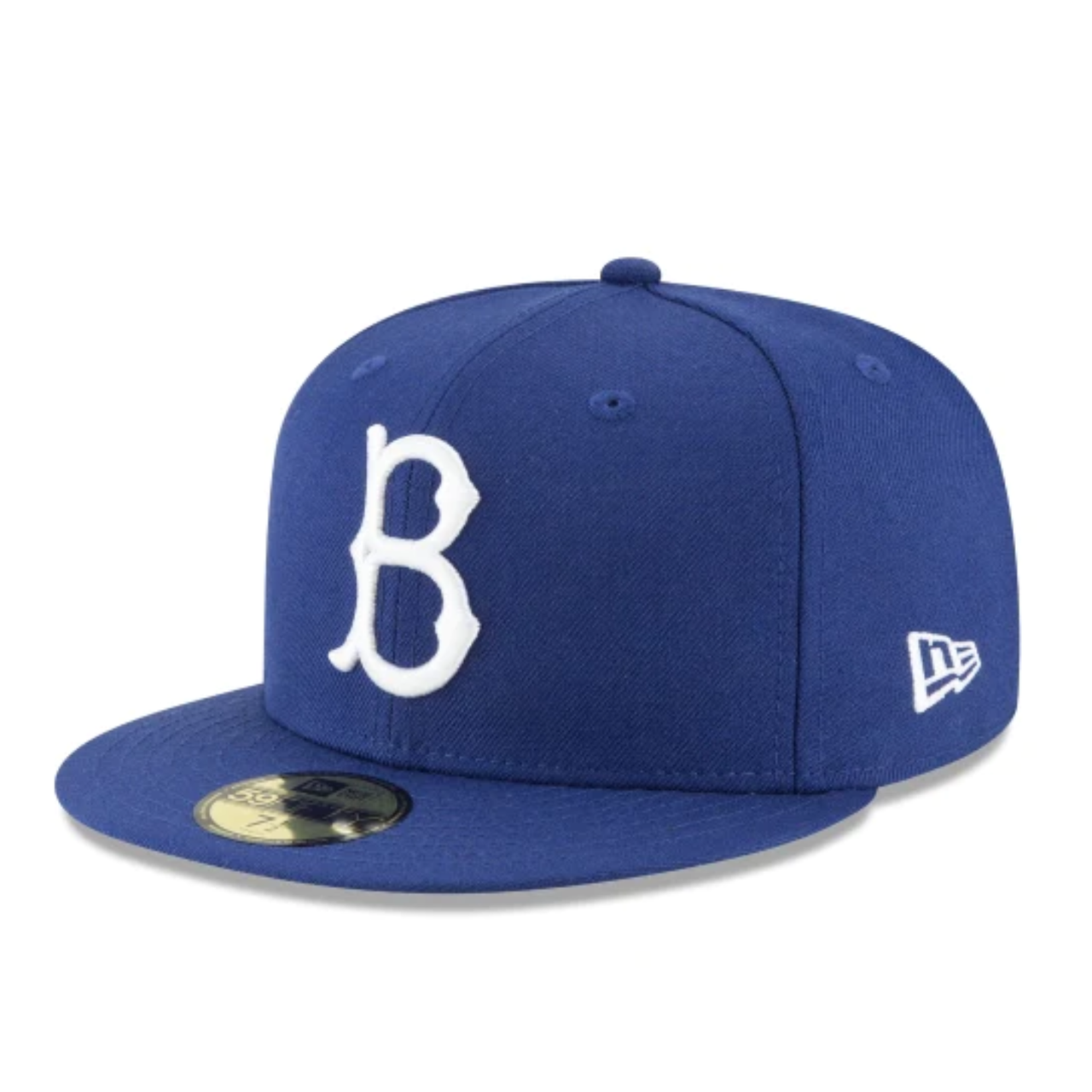 New Era Brooklyn Dodgers royal blue white logo 59fifty fitted hat front view