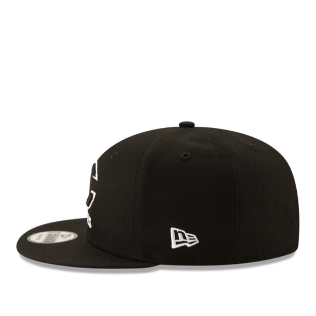 New Era Chicago Bears Black White 9FIFTY Snapback Hat side view