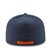 New Era Chicago Bears Navy Orange 59FIFTY Fitted Hat side view
