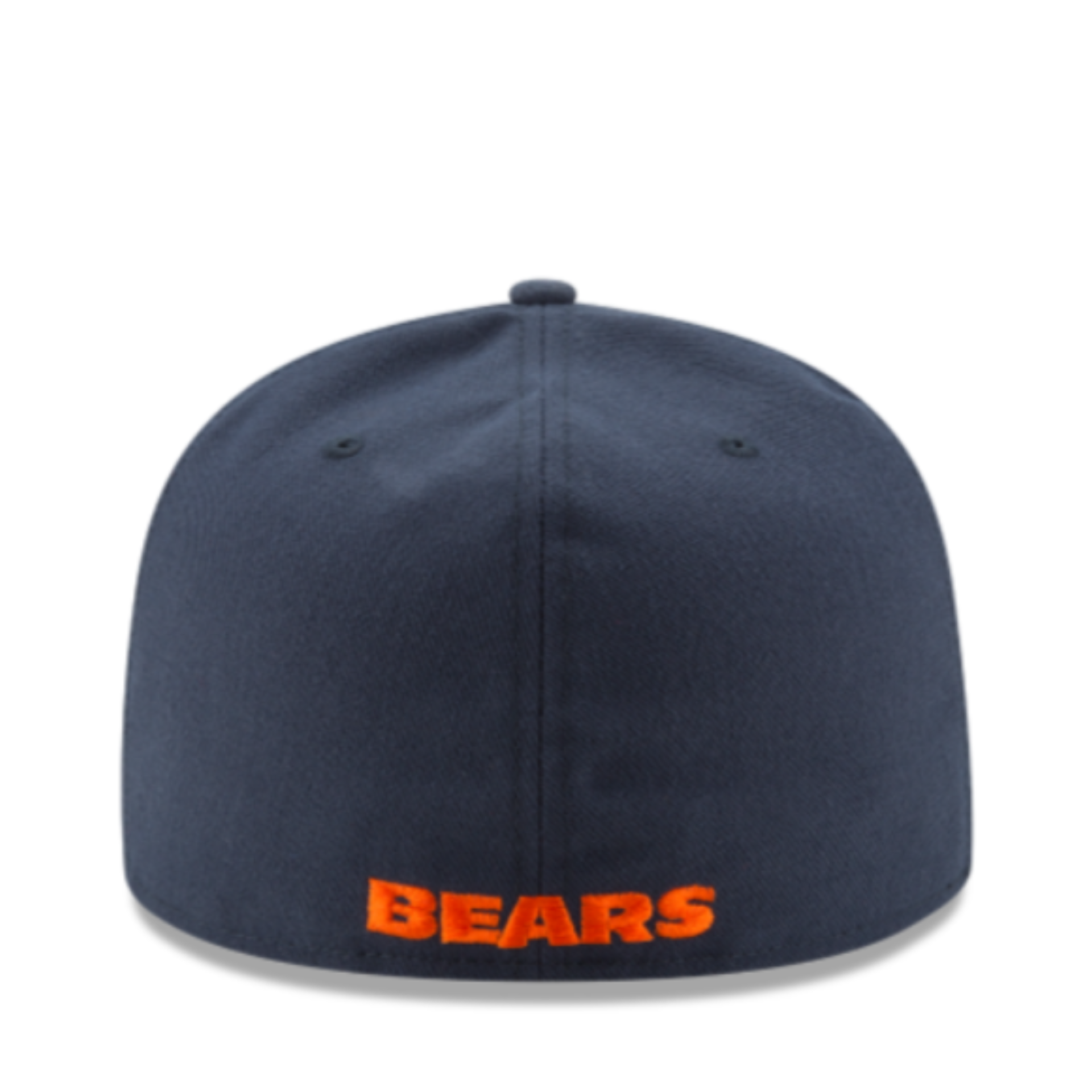 New Era Chicago Bears Navy Orange 59FIFTY Fitted Hat side view