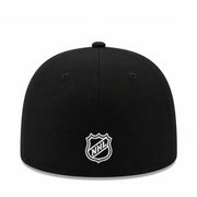 New Era Chicago Blackhawks 59FIFTY Fitted Hat - Black/White back view