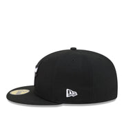 New Era Chicago Bulls Black Gray 59FIFTY Fitted Hat left side view