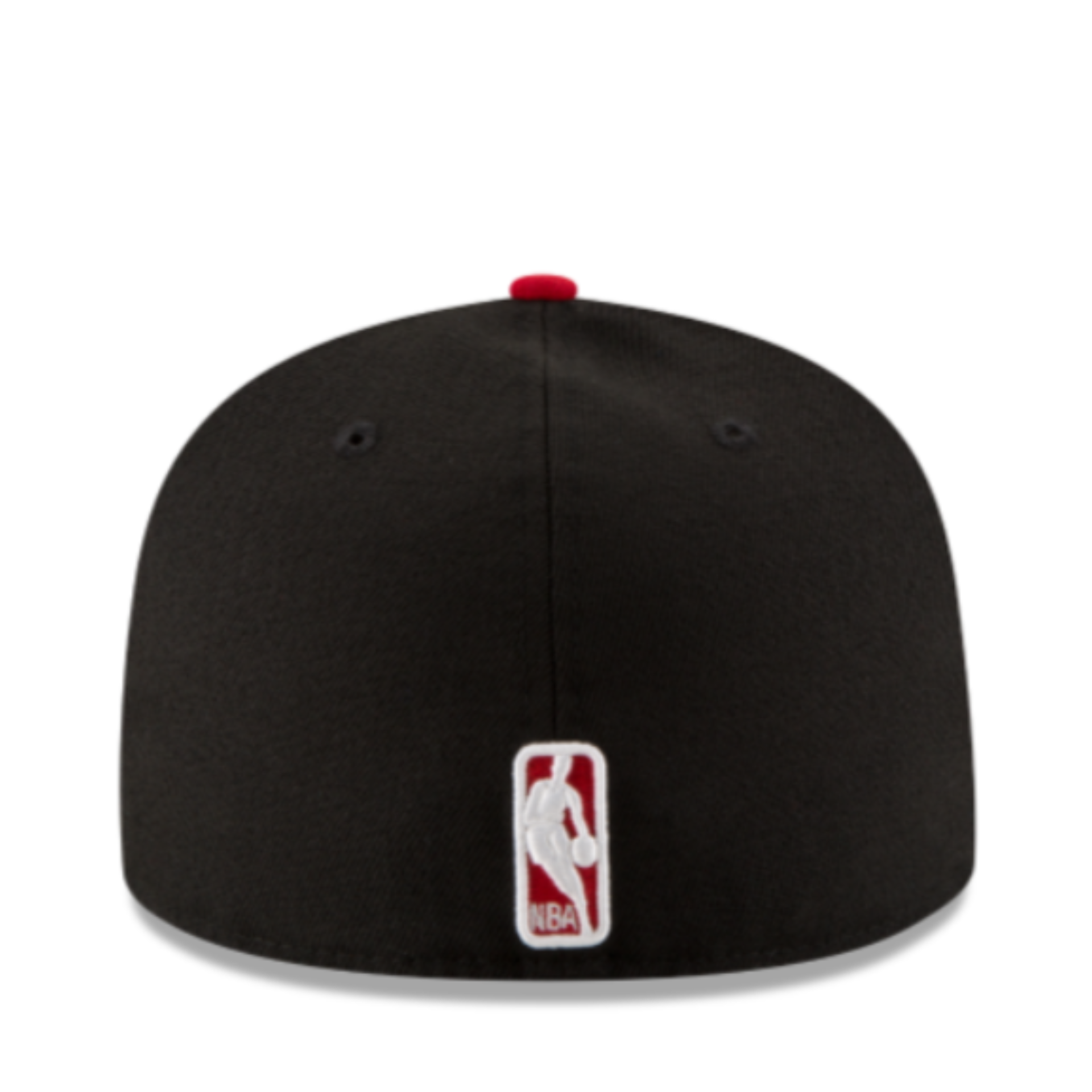 Back of New Era NBA Chicago Bulls Black Red 2 Tone 59FIFTY Fitted Hat