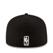 New Era NBA Chicago Bulls 59FIFTY Fitted Hat - Black White back view