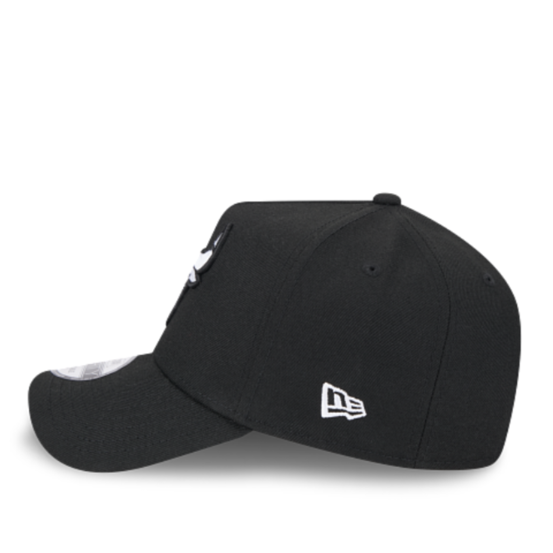 New Era Chicago Bulls Black 9FORTY A-Frame Snapback Hat left side view