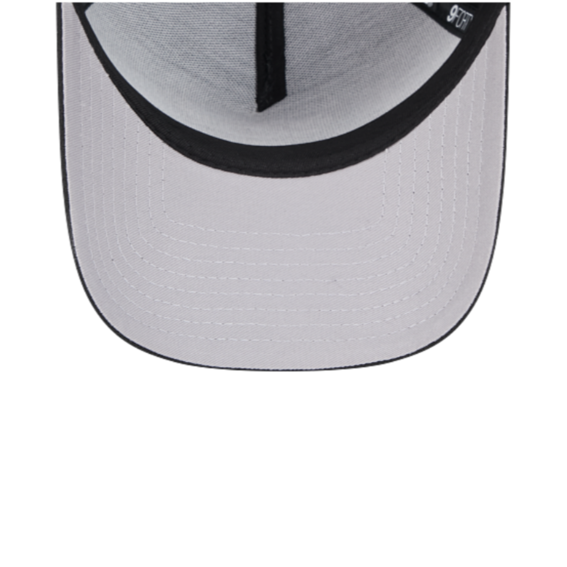 New Era Chicago Bulls Black 9FORTY A-Frame Snapback Hat  Gray Under Visor View