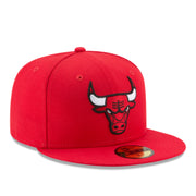 New Era NBA Chicago Bulls 59FIFTY Fitted Hat - Red front right view