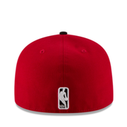 New Era NBA Chicago Bulls 59FIFTY Fitted Hat - Red/Black 2 Tone back view