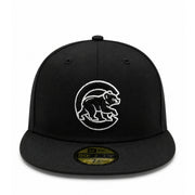 New Era Chicago Cubs Bear 2016 World Series Black 59FIFTY Fitted Hat front view