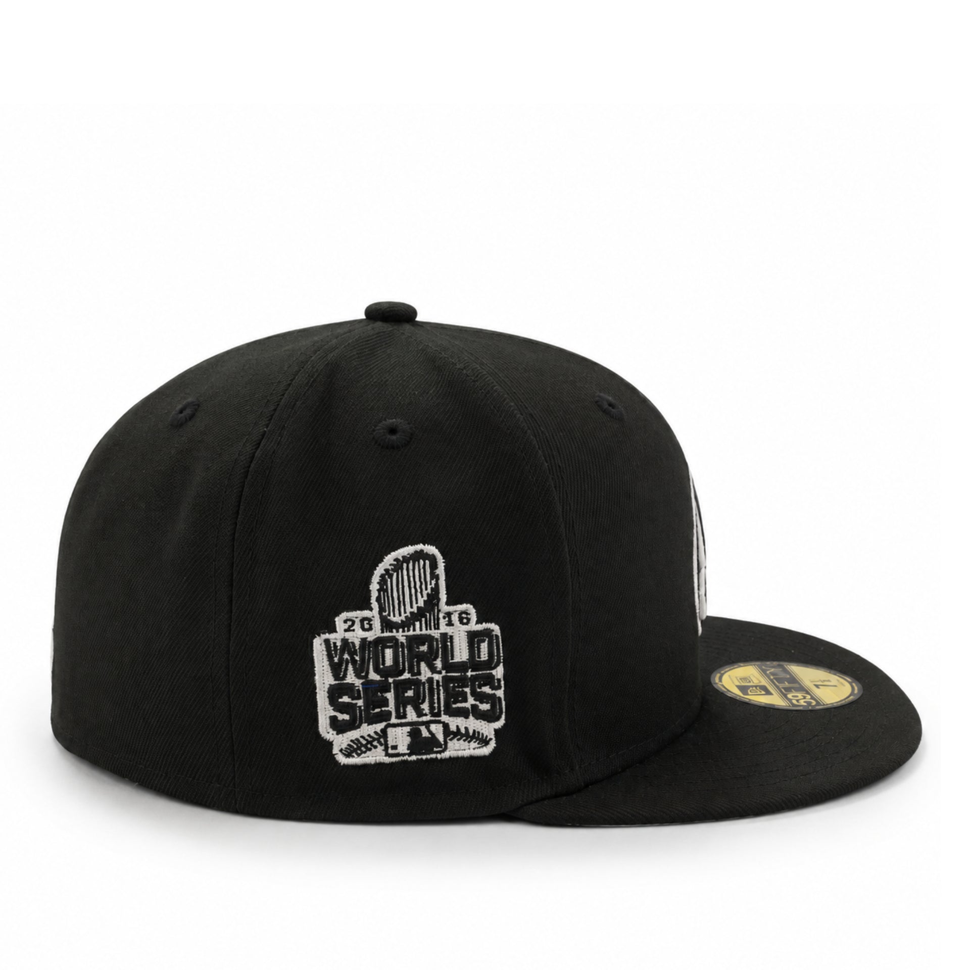 New Era Chicago Cubs Bear 2016 World Series Black 59FIFTY Fitted Hat right side view