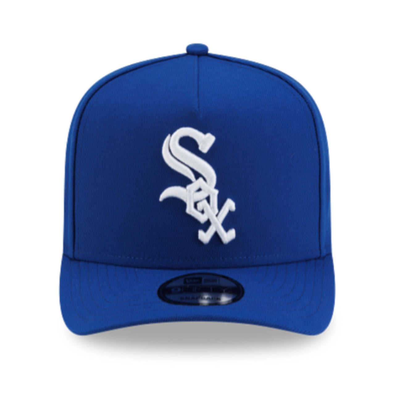 New Era Chicago White Sox 9FIFTY A-Frame Curved Snapback Hat - Blue front view